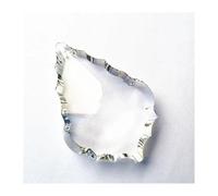 ZTBH 12 Uds. Colgante de Hojas de arce transparente K9 de 76mm for decoración de jardín