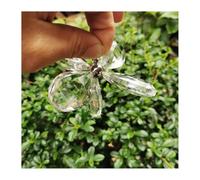 ZTBH 2 set/lote 5 o 6 en 1 50mm champán/claro Pipa colgantes de cristal con prismas de tornillo M4(Transparent,6 in 1 crystal)