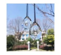 ZTBH 2 uds 50mm cristal prisma colgante candelabro prismas cuentas lámpara pieza decoración(Wit)