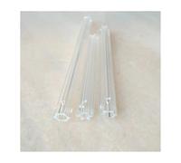 ZTBH 20 piezas de cristal Hexagonal transparente, tubo de cristal, lámpara de prisma, accesorios con un solo colgante(Dia. 12mm,300mm)