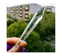ZTBH 20 unids/lote 100mm carámbano cristalino transparente gotas en U prismas de cristal decoración del hogar
