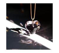 ZTBH 5 uds 30mm forma de corazón de cristal prisma candelabro piezas de prismas cuentas guirnalda decoración colgante de cristal(Pink)