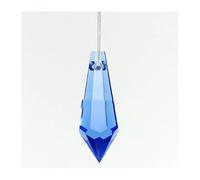 ZTBH 5 uds colgante de gota de cristal lámpara de araña arcoíris prismas de cristal 1,5 pulgadas accesorios colgantes for el hogar(Light blue)