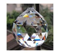 ZTBH Colgante de cristal facetado transparente, bola de iluminación, prismas, decoración de lámpara colgante DIY(50mm)