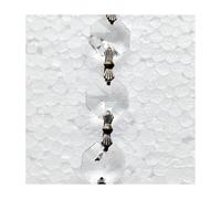 ZTBH Guirnalda de cortina de cuentas octogonales de cristal de 1 metro for piezas de iluminación prisma decoración del hogar(Bronze butterfly)