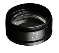 ZTBH Kit de Accesorios para microscopios 0. 3X 0.5X 0.7X 0.75x 1x 1.5X 2.0X Lente objetiva 48mm for microscopio trinocular. Portaobjetos de microscopio(2X)