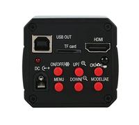 ZTBH Kit de Accesorios para microscopios 1 8MP 60FPS USB Cámara de microscopio de Video de Video Industrial C Microscopio 0.5X Adaptador de Ocular 30mm 30.5m Anillo Portaobjetos de microscopio