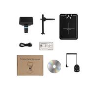 ZTBH Kit de Accesorios para microscopios 1000X Microscopio electrónico Digital Portaobjetos de microscopio (Color : Plastic Bracket, Magnification : 1000X)