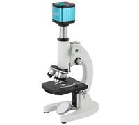 ZTBH Kit de Accesorios para microscopios 4 0X 100x 160x 640x Microscopio biológico monocular Portaobjetos de microscopio (Color : 48MP HDMI USB)