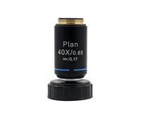 ZTBH Kit de Accesorios para microscopios 4x10x40x100x Microscopio óptico, Plan Infinito Lente Objetivo Accromático Portaobjetos de microscopio (Color : 40 Times)