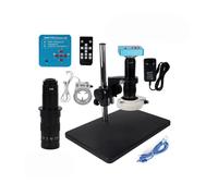 ZTBH Kit de Accesorios para microscopios Cámara de microscopio Digital Industrial + Lente 180x + Soporte for soldar Portaobjetos de microscopio (Color : KN-38MP Big)