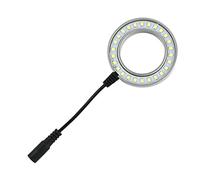 ZTBH Kit de Accesorios para microscopios Microscopio Binocular trinocular estéreo Ajustable 26 PCS LED Luz de Anillo Portaobjetos de microscopio (Color : Plug 2)