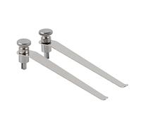 ZTBH Kit de Accesorios para microscopios Tenedor de microscopio estereoscópico Blanco y Negro Portaobjetos de microscopio (Color : Brown)