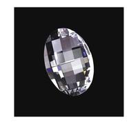 ZTBH Lámpara colgante de prismas de cristal, forma facetada transparente K9 de 38mm, decoración del hogar(38mm 100pcs)