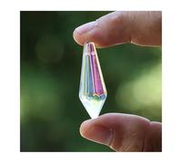 ZTBH Piezas de soportes for candelabro, cuentas colgantes de cristal, prismas de carámbano de 35mm, 6 uds.(AB color)