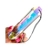 ZTBH Prismas colgantes de colores AB, tira larga, piezas de araña, decoración del hogar, 120mm, 1 Uds.