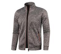 ZTBKW Sudadera para exteriores para hombre ligera - Chaqueta de transición para hombre, tallas grandes, corte regular, chaqueta deportiva con cuello alto, sudadera con capucha, chaqueta de