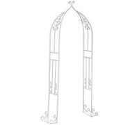 ZTCHSENZT Árbol de jardín de warch para plantas trepadoras, decoración de fiesta nupcial, enrejado de arco de rosas de metal, resistente a la intemperie, 80 x 205 x 30 cm, arco de jardín, blanco