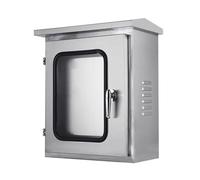 ZTCHSENZT Caja Eléctrica De Acero Inoxidable 304 para Interiores/Exteriores con Placa De Montaje para Sistemas De Distribución De Energía Y Control Industrial.,Silver-60x50x30cm