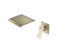 ZTCHSENZT Grifo Monomando De Baño En Cascada con Función De Agua Fría Y Caliente, Diseño Redondo,Golden Circle