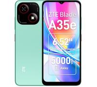 ZTE Blade A35e Smartphone sin contrato, pantalla HD de 6,52 pulgadas, 2 GB de RAM + 64 GB de memoria, batería de 5000 mAh, Android 13, Dual SIM, verde