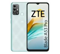 ZTE Blade A53 Pro, Smartphone 6.52" HD+, 4GB RAM, 64GB Almacenamiento, Doble cámara 13MP, Batería de 5000mAh, Sensor de Huella, Dual SIM, Color Mint Green