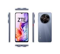 ZTE Blade V70 MAX, Smartphone Libre, 4GB+256GB, Pantalla HD+ 6,9" 120Hz, Cámara 50MP con IA, Batería 5000mAh, Carga Rápida 18W, Android 15, Incluye Funda y Protector, Gris