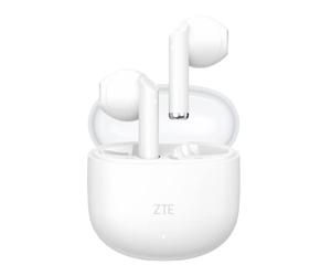 ZTE Buds 2 Auriculares Inalámbricos, Bluetooth 5.3, Batería 310mAh / 30mAh, Carga USB-C, Micrófono HD, Control Táctil, Asistente de Voz, Resistencia al Agua IPX4, Blanco