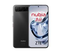 ZTE Nubia Air, Smartphone Libre, 5G, Pantalla AMOLED FHD+ 120Hz, 8(+12) GB RAM, 256GB ROM, Ultra Fino 6.7mm, Sumergible IP69, Traducción IA en Llamadas, Android 15, Batería 5000mAh, Negro