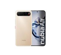 ZTE Nubia Air, Smartphone Libre, 5G, Pantalla AMOLED FHD+ 120Hz, 8(+12) GB RAM, 256GB ROM, Ultra Fino 6.7mm, Sumergible IP69, Traducción IA en Llamadas, Android 15, Batería 5000mAh, Gold