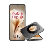 ZTE Nubia Flip 2 5G, Smartphone Plegable con IA, 8GB+256 GB, Pantalla FHD+ AMOLED 6,9" 120Hz, Cámara 50MP, Batería 4325mAh, Carga Rápida 33W, Android 14, Incluye Funda, Negro (Flip)