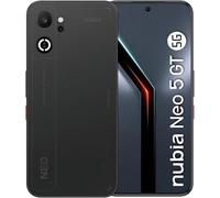ZTE Nubia Neo 5 GT 5G, Smartphone Gaming con IA, 8GB+256GB, Gatillos Laterales, Ventilador físico Incorporado, Pantalla AMOLED 6.8" 1.5K 144Hz, 6210mAh Doble celda, Android 16, Negro (Obsidian Black)