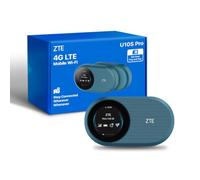 ZTE U10S Pro Blue, 4G+LTE Mobile Wi-Fi 6, WiFi de viaje portátil desbloqueado de bajo costo, conecta 32 dispositivos, 3000 mAh 10 horas de duración de la batería, itinerancia en todas las redes