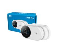 ZTE U10S Pro White, 4G+LTE Mobile Wi-Fi 6, Router Viaje WiFi Portátil Desbloqueado de Bajo Costo, Conecta 32 Dispositivos, 3000 mAh 10 Horas de Duración de la Batería, Itinerancia en Todas las Redes