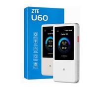 ZTE U60 5G Mobile WiFi Hotspot, enrutador MiFi portátil con ranura SIM, Internet 5G desbloqueado, WiFi 7, pantalla táctil, batería de larga duración, Wi-Fi de viaje y caravana, conecta hasta 64