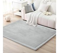 Zteiuqx Engrosamiento Coral Terciopelo Alfombra Manta de Rastreo, 2cm Dormitorio Colchoneta de Yoga de Cabecera, Alfombras de Tatami Antideslizante para Niños Play Mat 130x220cm/51.18x86.61inch