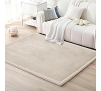 Zteiuqx Engrosamiento Coral Terciopelo Alfombra Manta de Rastreo, 2cm Dormitorio Colchoneta de Yoga de Cabecera, Alfombras de Tatami Antideslizante para Niños Play Mat 140x200cm/55.12x78.74inch