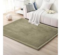 Zteiuqx Engrosamiento Coral Terciopelo Alfombra Manta de Rastreo, 2cm Dormitorio Colchoneta de Yoga de Cabecera, Alfombras de Tatami Antideslizante para Niños Play Mat 120x220cm/47.24x86.61inch