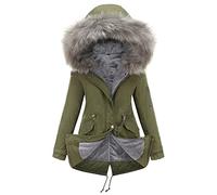 ZTFYKLIN Blusones Mujer Ofertas Chaqueta Acolchada Mujer Invierno Chaqueta Puffer Mujer Abrigo Largo Mujer Paño Chaqueta Impermeable Mujer Larga Abrigo Azul Marino Mujer Regalo Gracioso