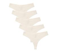 ZTFYKLIN Bragas Algodon Mujer Los Deportes De Las Mujeres Escritos 5Pc La Seda Inconsútil del Hielo Se Divierten Tanga Inferior Algodón (Beige, XL) Braga Pañal Brasileñas Tallas Grandes Niña 14