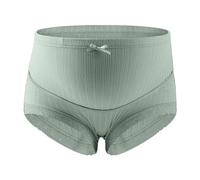 ZTFYKLIN Bragas Rojas De Maternidad Algodón por Encima/Debajo del Bulto, Interior con Ribete Encaje, Recuperación C M 5XL (Green, XXL) Braga Brasileña Mujer Algodon Tanga Personalizado Tangas