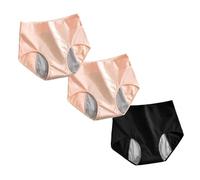 ZTFYKLIN Bragas Rojas Fin De Año Interior Bikini Talle para Mujer Transpirable (Black, XXL) Braga Menstrual Algodon Talla Grande Sin Costuras Invisible Slip Menstruales Tallas Grandes Ropa