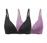 ZTFYKLIN Bralette Triángulo Sexy para Mujer, Cómodo Sujetador, Cierre Frontal, V Profundo, Sin Costuras, Inalámbrico, Ajustable Deportivo Mujeres (Pink, XL) Relleno Aros Sujetadores Triumph