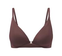 ZTFYKLIN Bralette Triángulo Sexy para Mujer, Cómodo Sujetador, Cierre Frontal, V Profundo, Sin Costuras, Inalámbrico, Ajustable Sujetadores Blancos (Brown, XL) Aros Dim Tallas Grandes Tirantes