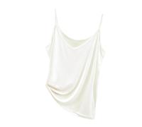 ZTFYKLIN Camiseta Blanca Mujer Top Interior De Verano Sin Mangas con Tirantes Y Cuello En V para Mujer, Adelgazante, Básico, E Informal. (White, XXL) Body Flamenco Manga Corta Jersey Negro