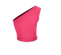 ZTFYKLIN Camiseta Blanca Mujer Top Sexy Sin Mangas Con Un Hombro Al Descubierto Para Mujer, De, Sujetador Deportivo (E, M) Body Part Two Camisetas Negras Yoga Vestidos Lencero Baloncesto Peto