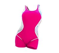 ZTFYKLIN Camiseta Sin Mangas Women's Sports Swimsuit Conservative Color Blocking European and American Sexy Backless Border (Hot Pink, L) Top Running Mujer Camisetas Interior Manga Larga Corset