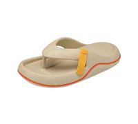 ZTFYKLIN Chanclas Brasileras Mujer Zapatos De Tela Vaquera Coreana Con Tacón Y Punta Cuadrada Abierta, Fondo Grueso Goma. (Khaki, 38) Doradas Hebilla Sandalias Cómodas Tiburon Transparentes Casa