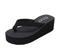 ZTFYKLIN Chanclas De Mujer Y and Women's Slippers Casual Beach Shoes Fashionable Non Slipper (Black, 39) Blues Sandalias Piscina Sandalia Plana Naranjas Sandals & Slides Arcopedico Verano