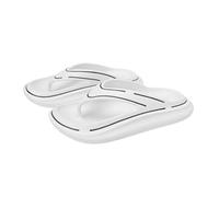 ZTFYKLIN Chanclas Doradas Mujer Sandals Non Casual Slippers Shower Beach Pool Bathroom (White, 39) Sandalias Griegas De Tacon Bajo Plateado Verano Cuña Circulacion Shoes and Blues Chinelos Homem